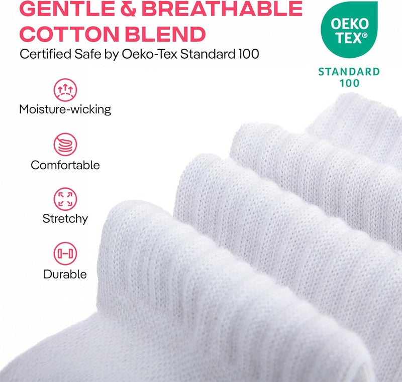 CoolMate Store Women's Scrunch Crew Socks, Slouchy Mid Calf Boot Socks, 3 Pairs Slouch Socks, US Size 6-10 - Image 4